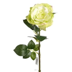 Outlet RETIF Rose Maya Artificielle Vert D' T H75Cm T Te Superbe 12Cm 4 Feuilles