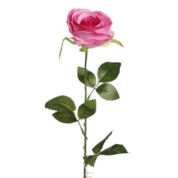 Sale RETIF Rose Nina Artificielle Rose Chaud H70Cm T Te Superbe 9Cm 3 Feuilles