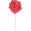 Fashion RETIF Roses Rouges Sur Tige 8 Cm H 17Cm - Par 4