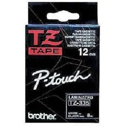 Online RETIF Ruban Tze7335 12Mm - Blanc/Noir