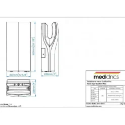 Clearance RETIF S Che-Mains 'Dualflow Plus', Gris, Avec Filtre Hepa & Ioniseur, 32X22,8X66,5 Cm