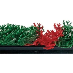 Flash Sale RETIF S Parateur Barrette Feuilles Pe Cypr S Vert-Rouge H9,50Cm L75Cm &Socle