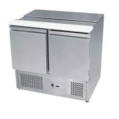 Shop RETIF Saladette R Frig R E Sur Roues Avec Couvercle Inox 2 Portes Moteur En Dessous