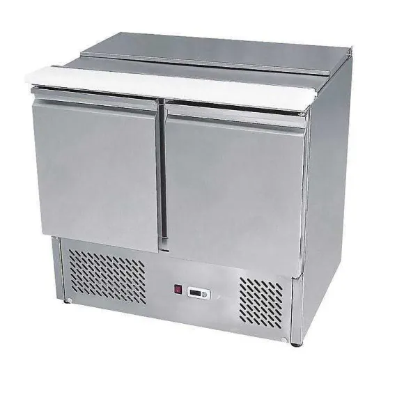 Shop RETIF Saladette R Frig R E Sur Roues Avec Couvercle Inox 2 Portes Moteur En Dessous