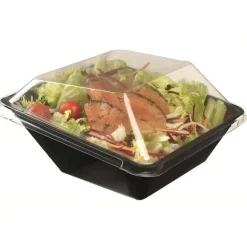 Hot RETIF Saladier Carr Avec Couvercle Rpet Noir 900Ml - Par 200