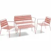 Clearance RETIF Salon D'Ext Rieur 4 Places Avec 1 Table Basse Argile