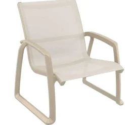 New RETIF Salon D'Ext Rieur Pacific En R Sine Et Batyline - Taupe