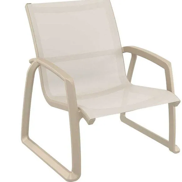 New RETIF Salon D'Ext Rieur Pacific En R Sine Et Batyline - Taupe