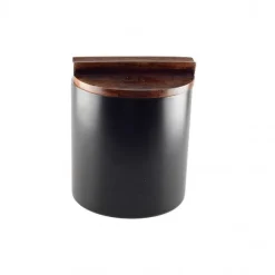 Shop RETIF Seau A Glace Mat Noir Avec Couvercle En Bois