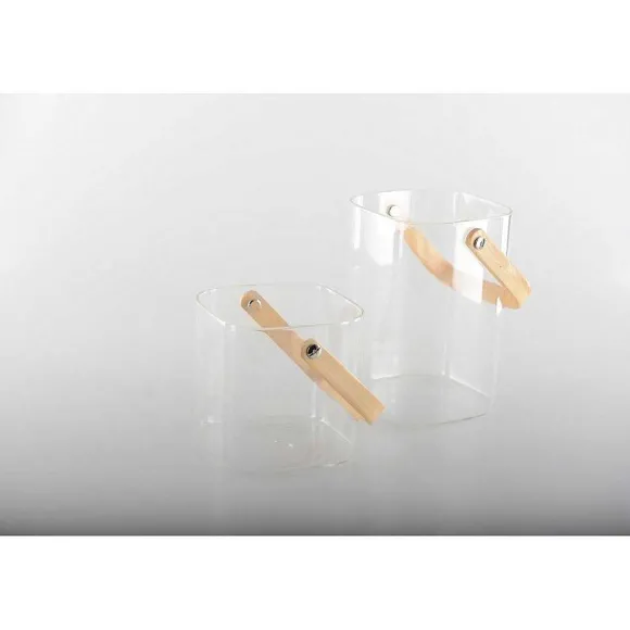 Hot RETIF Seau A Glacons Avec Manche En Bois 11.5X11X15.5Cm