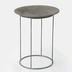 Hot RETIF Selette Metal Gris Corbeille Tress E L49 X P50 X H61
