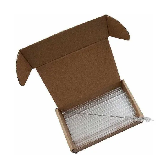 Sale RETIF Set 50 Pailles Droites En Verre Blanc Avec Goupillon 15Cm