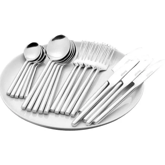 New RETIF Set 24 Pi Ces Couverts 'Silke' Acier Inoxydable Poli 18/0