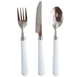 Cheap RETIF Set Couverts 20/18,3/18Cm Manche Blanc Inox - Par 200