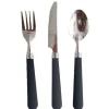 Flash Sale RETIF Set Couverts 20/18,3/18Cm Manche Noir Inox - Par 200