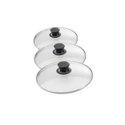 Store RETIF Set De 3 Couvercles De Cuisson En Verre 24Cm 28Cm Et 32Cm Elo