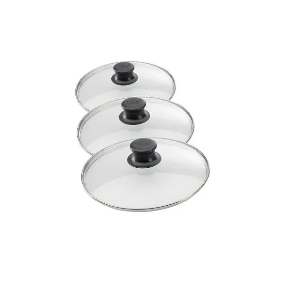 Store RETIF Set De 3 Couvercles De Cuisson En Verre 24Cm 28Cm Et 32Cm Elo