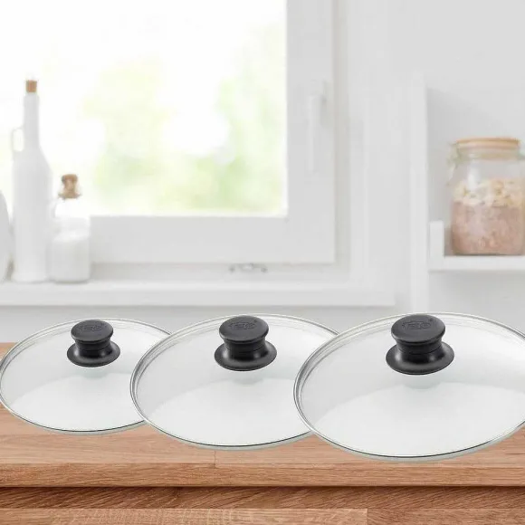 Store RETIF Set De 3 Couvercles De Cuisson En Verre 24Cm 28Cm Et 32Cm Elo