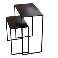 Shop RETIF Set De 2 Tables De Pr Sentation, M Tal Noir, Interior
