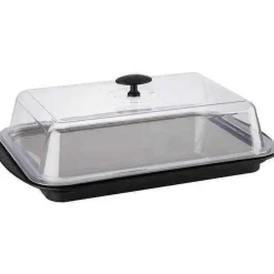 Discount RETIF Set Plateau R Frig Rant Rectangulaire Noir Transparent