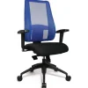 Cheap RETIF Si Ge De Bureau Ergonomique Pour Femme, Avec Dossier Bleu Et Assise Noir
