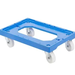 Best Sale RETIF Socle Rouleur 4 Roues Pivotantes Chape Acier L Bleu