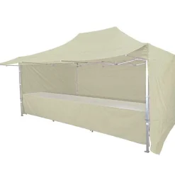 Cheap RETIF Stand Tente Pliante Alu 300X200Cm - 3 Murs + 2 Tables + Auvent - Ivoire
