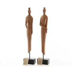 Clearance RETIF Statuette En Bois H.71Cm - 2 Mod Lespossibles