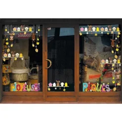 Store RETIF Sticker Banderole Joyeuses P Ques G Ante 70 X 100 Comprenant 2 Mots 96.5 X 32 Cm