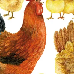 Best RETIF Sticker Coq, Poule Et Poussins 70 X 100 Cm Soit 1 Coq + 1 Poule + 10 Poussins