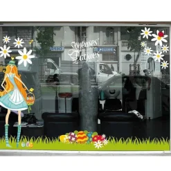 Fashion RETIF Sticker Ufs + Texte Joyeuse P Ques 70 X 100 Cm