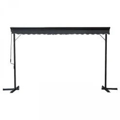 Best Sale RETIF Store Double Pente Avec Coffre 3X4 M En Aluminium Gris Anthracite