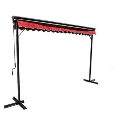 Fashion RETIF Store Double Pente En Aluminium Rouge 3X3 M
