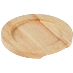 Shop RETIF Support En Bois Clair Pour Plat Rond En Fonte Avec Oreilles Gj554