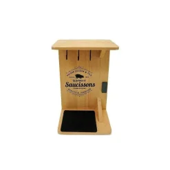 Shop RETIF Support En Bois Pour Saucisson Sec Avec Crochets
