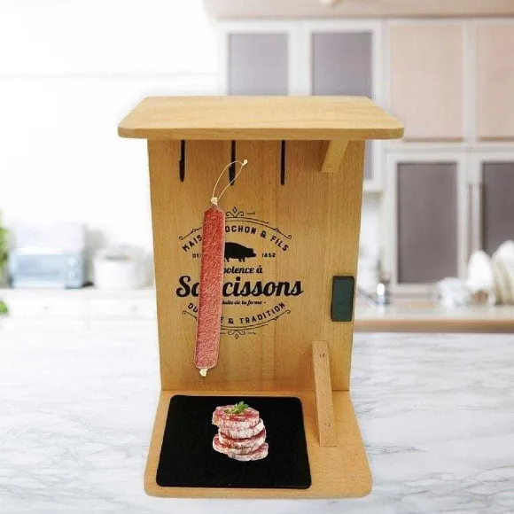 Shop RETIF Support En Bois Pour Saucisson Sec Avec Crochets
