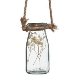 Cheap RETIF Suspension Bois Avec 4 Pots En Verre Et Fleurs S Ch Es L 53 Cm