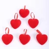 Store RETIF Suspension Coeur Rouge Floqu H.6,3Cm - Par 6