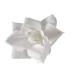 Flash Sale RETIF T Tes De Rose Artificielle X6 Blanc Neige 10Cm Blanc Neige