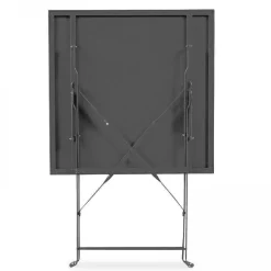 Discount RETIF Table Acier Pliante Carr E Rome Gris 60X60X71 Cm