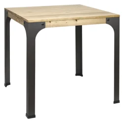 Shop RETIF Table Bar Ou Salle Manger Bristol. Style Industriel Vintage 70X70X75 Cm.