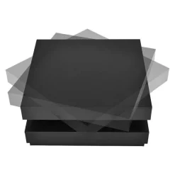 Best RETIF Table Basse Avec Plateau Tournant Panneau De Fibre De Bois 76X76Cm Noir