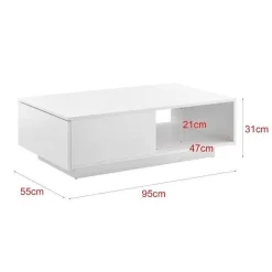 Sale RETIF Table Basse De Salon Avec Tiroir Et Compartiment De Rangement 95X55Cm 15Mm