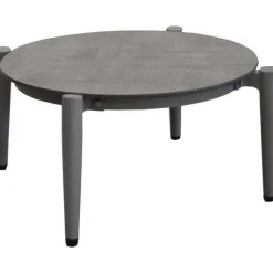 Sale RETIF Table Basse Jardin R Tro En Aluminium 54Cm Dublin Taupe Et Luna