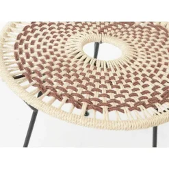 Hot RETIF Table Basse Plateau Tress Baya Marron 50Cm X H45Cm