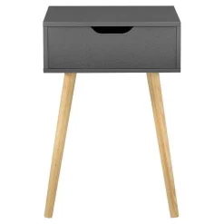 Best Sale RETIF Table Basse Pour Salon Meuble Design Avec Tiroir Pvc 60Cm Gris