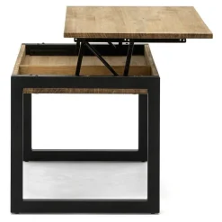 New RETIF Table Basse Relevable Icub Strong Eco 50X100X52 Cm 18Mm Noir-Vieilli -