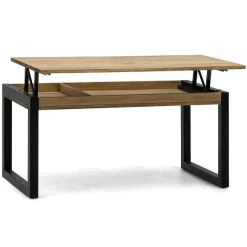 New RETIF Table Basse Relevable Icub Strong Eco 50X100X52 Cm 18Mm Noir-Vieilli -