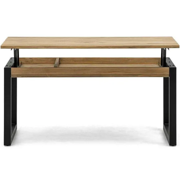 New RETIF Table Basse Relevable Icub Strong Eco 50X100X52 Cm 18Mm Noir-Vieilli -
