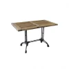 Discount RETIF Table Bistrot- Plateau Bois Cir L120 X P70 X H75 Paisseur 4 Cm